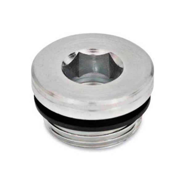 J.W. Winco GN 749 Threaded Pipe Plugs, Steel, Zinc Plated, w/ NBR Synthetic Rubber Seal, M 12 x 1.5 749-M12X1.5-A - main